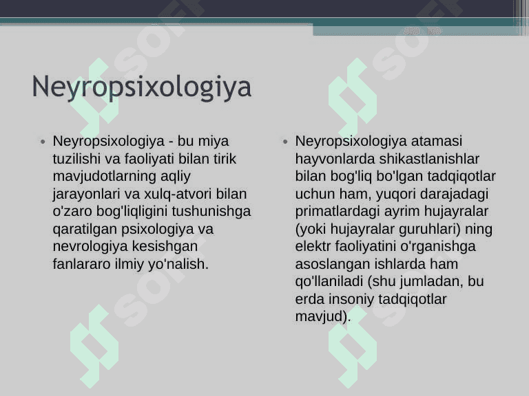 Neyropsixologiya va uning rivojlanish tarixi 4