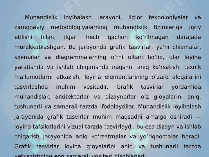 Chizmachilik fanining muhandislik sohasidagi o‘rni 7