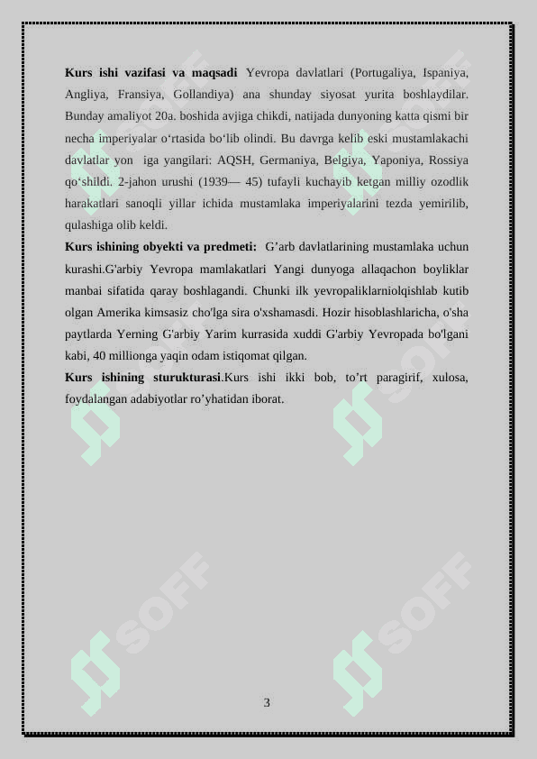 Yevropa davlatlarining mustamlakachilik uchun kurashi 3