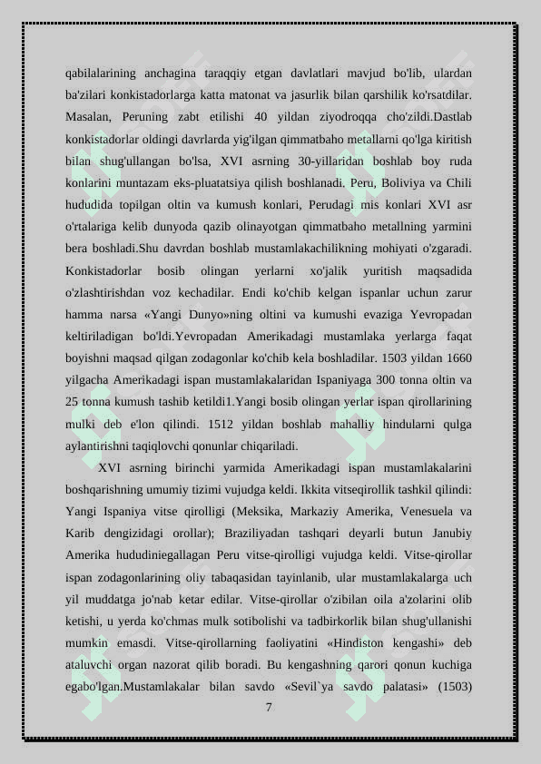 Yevropa davlatlarining mustamlakachilik uchun kurashi 7