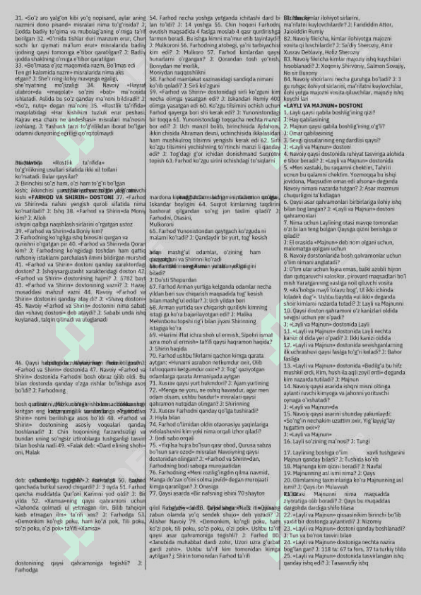 9- sinf adabiyot savol -javoblar darslikdan 3