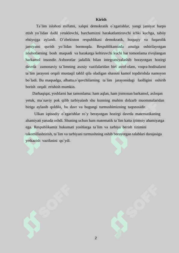 4-sinfda mustaqil ishlarni tashkil etish metodlari 2