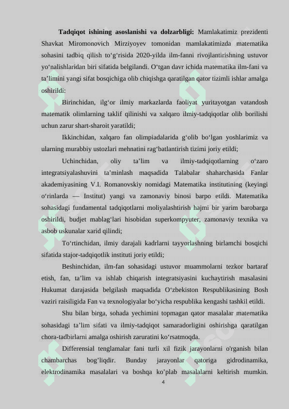 Bir jinsli bо‘lmаgаn о‘zgаrmаs kоеfitsiyеntli chiziqli diffеrеnsiаl tеnglаmаlаr vа ulаrning  yеchimlаrini tоpish usullаri 4