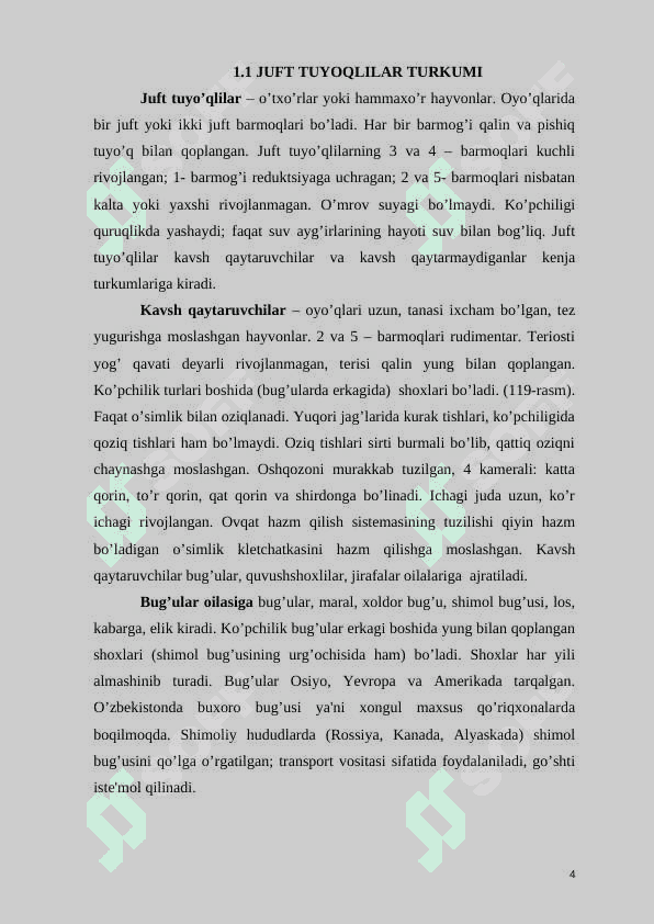 JUFT TUYOQLI SUT EMIZUVCHI HAYVONLARNING BIOLOGIK VA EKOLOGIK XUSUSIYATLARI 4