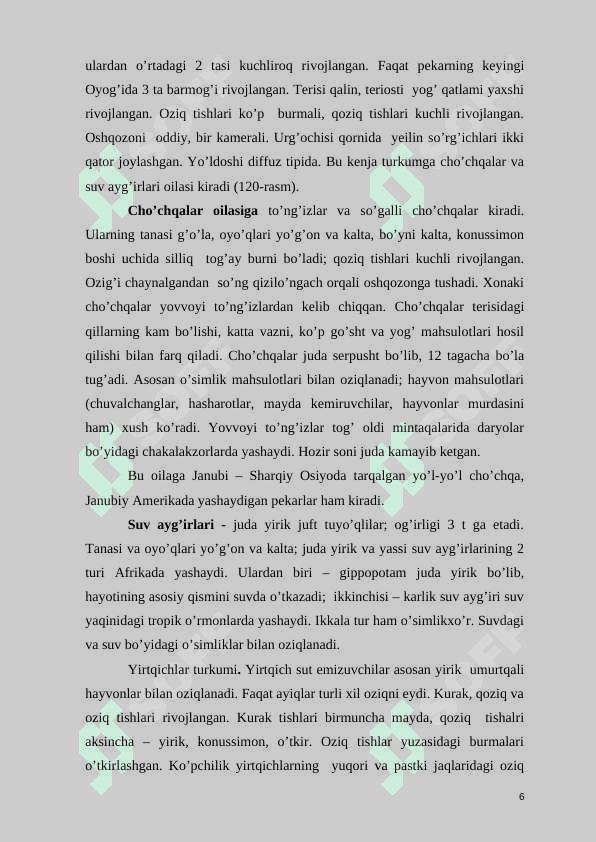 JUFT TUYOQLI SUT EMIZUVCHI HAYVONLARNING BIOLOGIK VA EKOLOGIK XUSUSIYATLARI 6