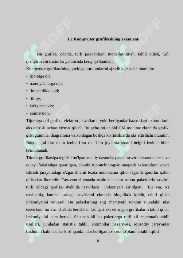Kompyuter grafikasi va uni o’qitish metodikasi 8