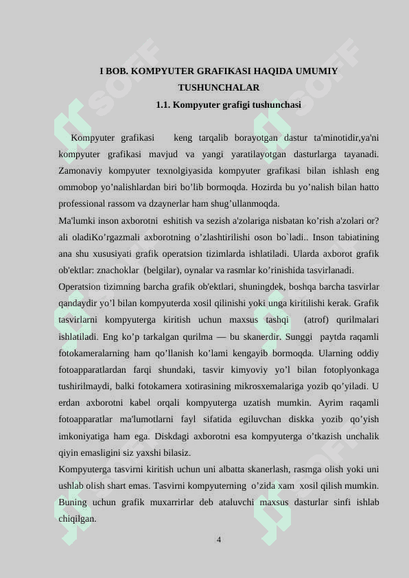 KOMPYUTER GRAFIKASI VA UNI O’QITISH METODIKASI 4