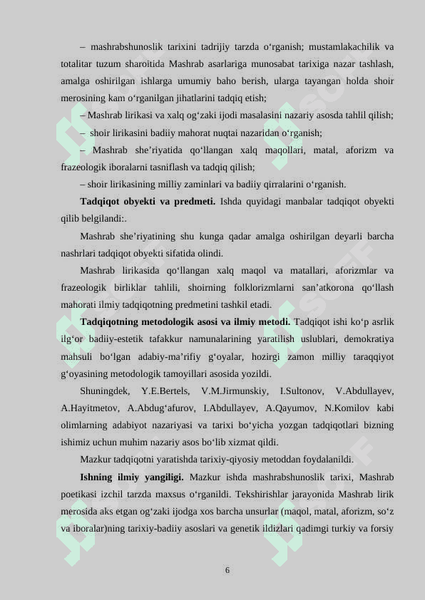 Mashrab she’riyati va xalq og’zaki ijodi 6