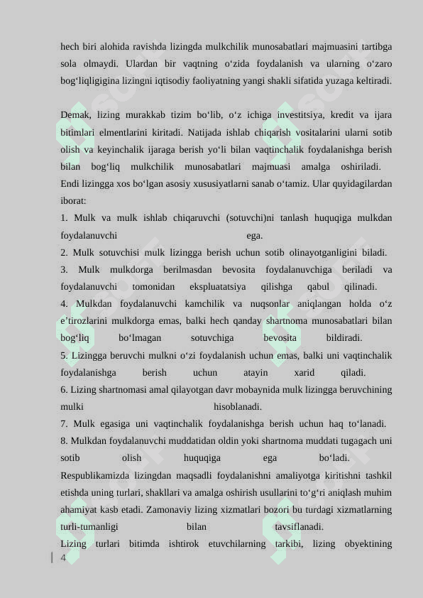 Lizing munosabatlari va ijara majburiyatlari auditi 5