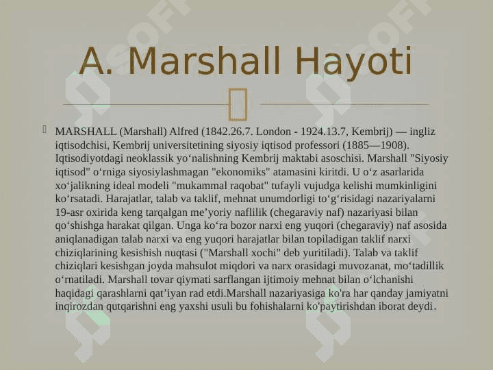 A.Marshall ta'limoti 2