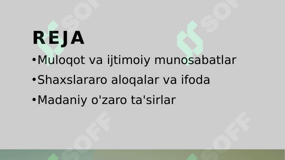 Muloqot ijtimoiy va shaxslararo munosabatlarning ifodasi sifatida 2