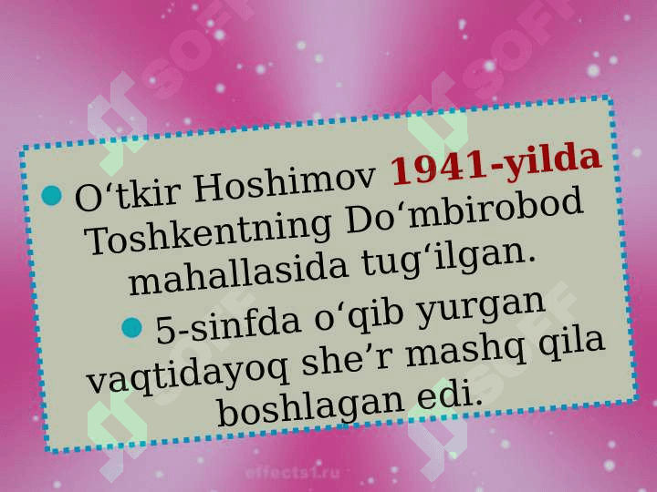O`tkir Hoshimov. Urushning so`nggi qurboni (1941-2013) 2