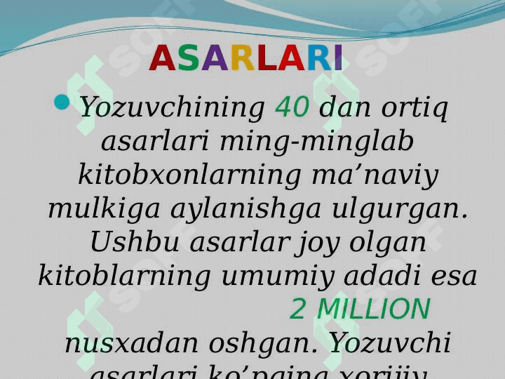 O`tkir Hoshimov. Urushning so`nggi qurboni (1941-2013) 4