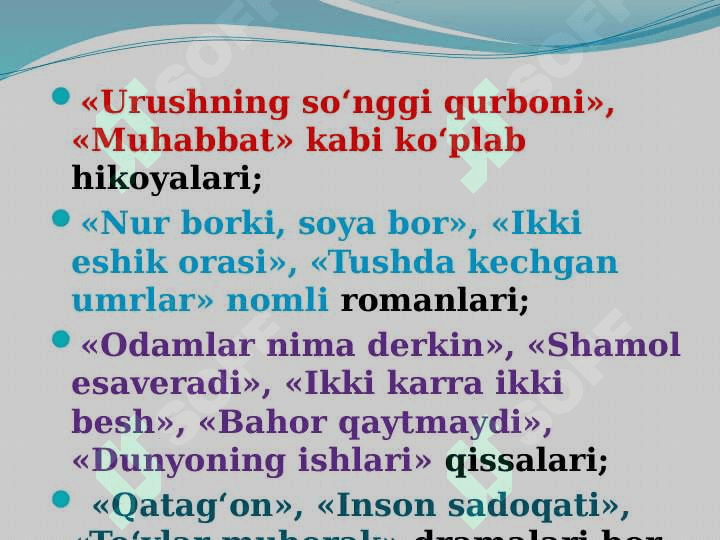 O`tkir Hoshimov. Urushning so`nggi qurboni (1941-2013) 5