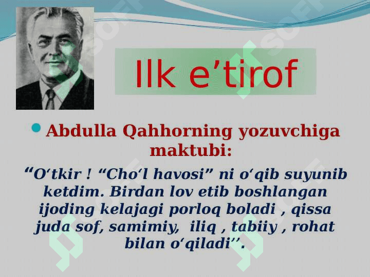 O`tkir Hoshimov. Urushning so`nggi qurboni (1941-2013) 6