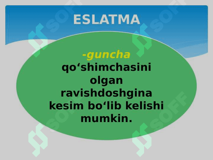 Kesim. Fe’l kesim va ot kesim 4