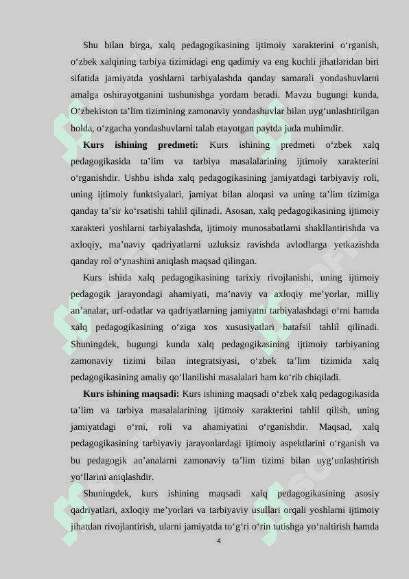 O‘zbek xalq pedagogikasida ta’lim-tarbiya masalasining ijtimoiy xarakteri 4