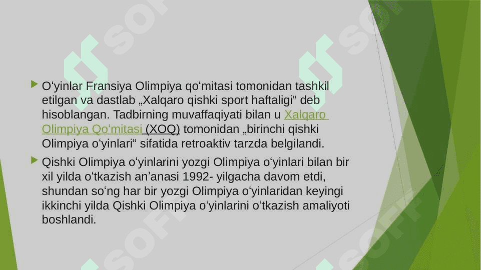 Qishki Olimpiada O'yinlari 2