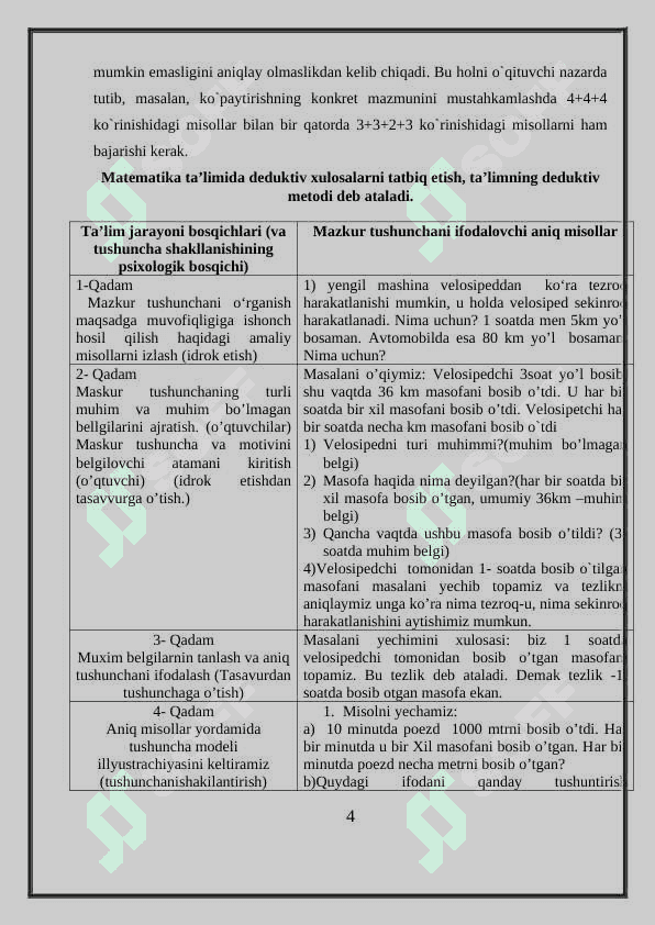 Matematika o’qitishda induksiya va deduksiya metodi 4