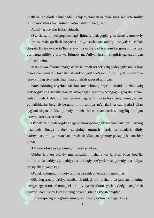 O‘zbek xalq pedagogikasida ijtimoiy-pedagogik g‘oyalar 6