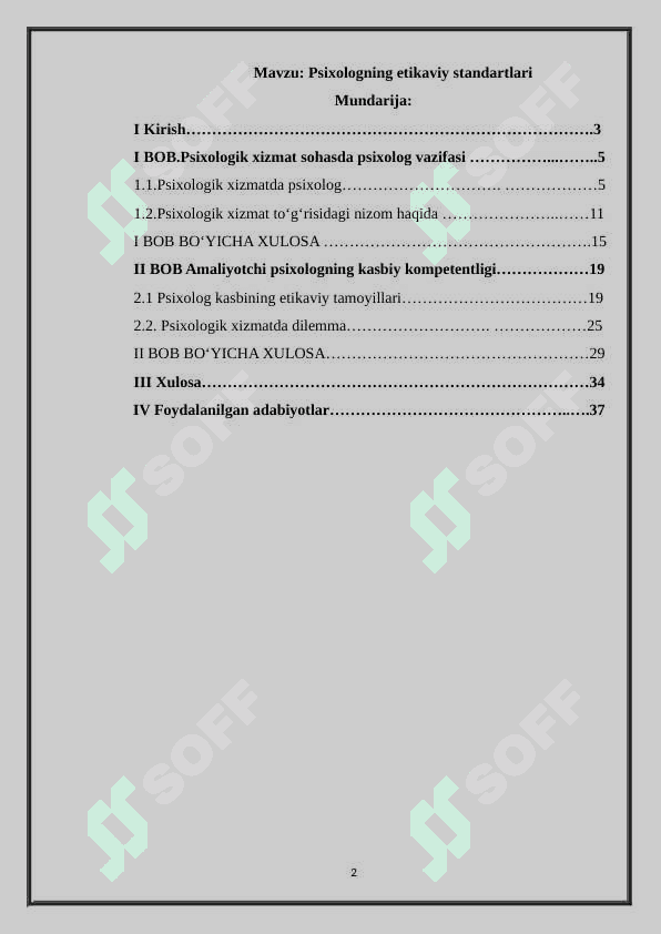 Psixologning etikaviy standartlari 2