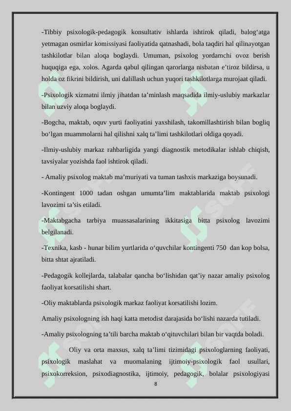 Psixologning etikaviy standartlari 8