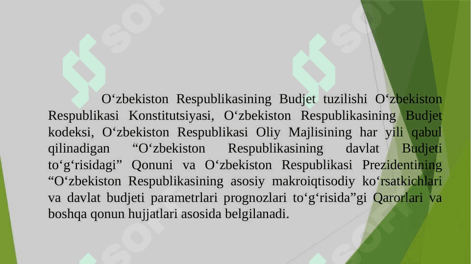 Budjet tizimini boshqarish 8