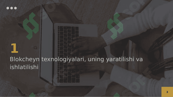 Tarqalgan registrlar texnologiyalari (blokcheyn). 3