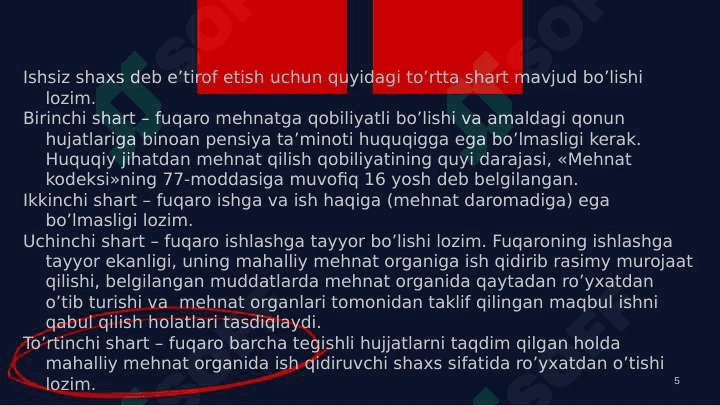 Tabiiy ishsizlik nazariyasi 5