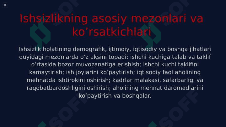 Tabiiy ishsizlik nazariyasi 8