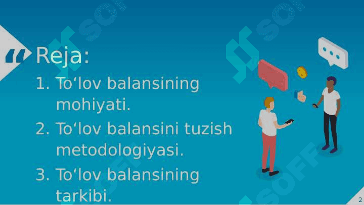 O'zbekiston Respublikasi to'lov balansi va uni belgilovchi omillar 2