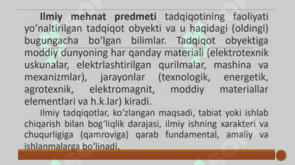 Ilmiy tadqiqot ishlarining mazmuni va tarkibiy qismlari 4