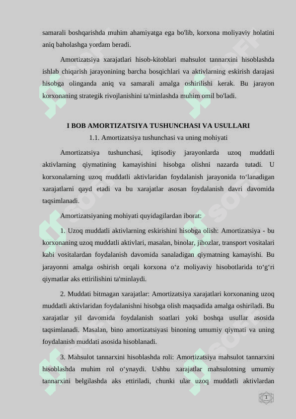 MAHSULOT TANNARXINI ANIQLASHDA AMORTIZATSIYA XARAJATLARI HISOBI 4