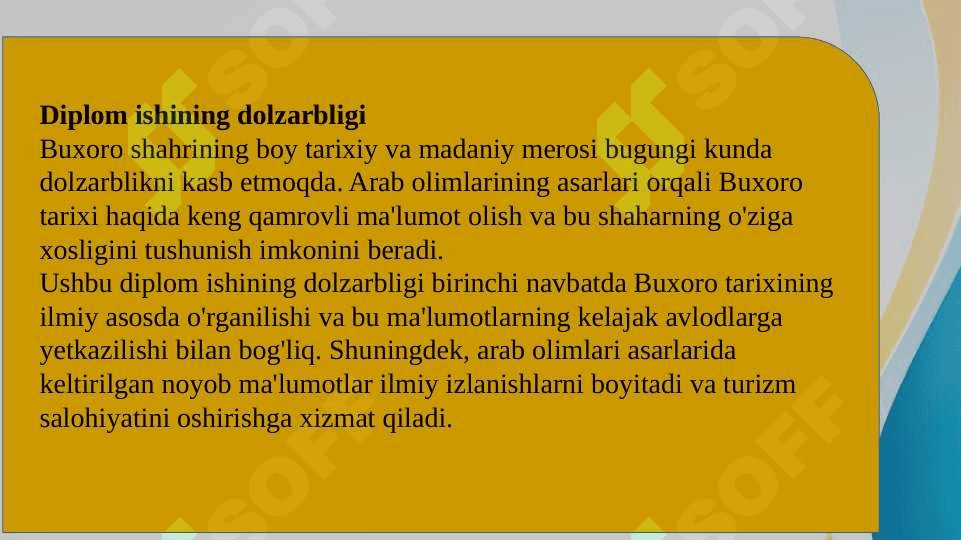 Arab olimlarining asarlarida Buxoro tarixini manbashunoslik tahlili 4
