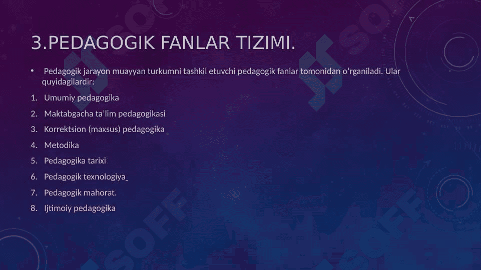 Pedagogika fanining predmeti, tadqiqot metodlari 7
