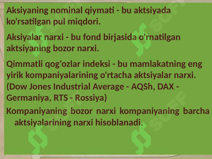 Qimmatli qogʻozlar bozori 8