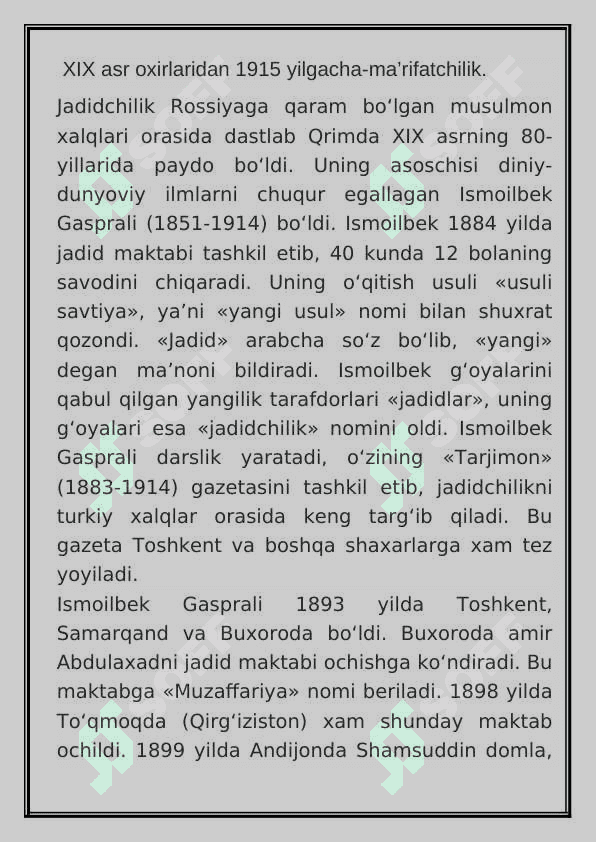 JADIDLAR haqida 3