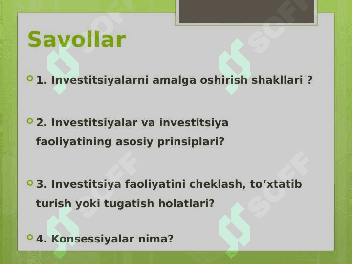 Investitsiya mazmuni va mohiyati 4