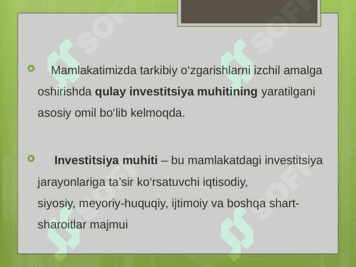 Investitsiya mazmuni va mohiyati 5