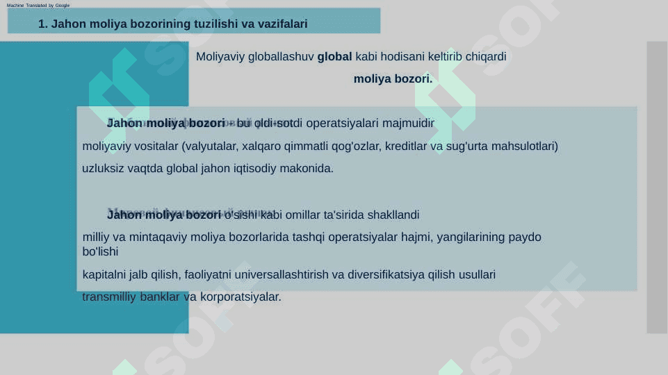 Xalqaro moliya va kredit institutlari 2