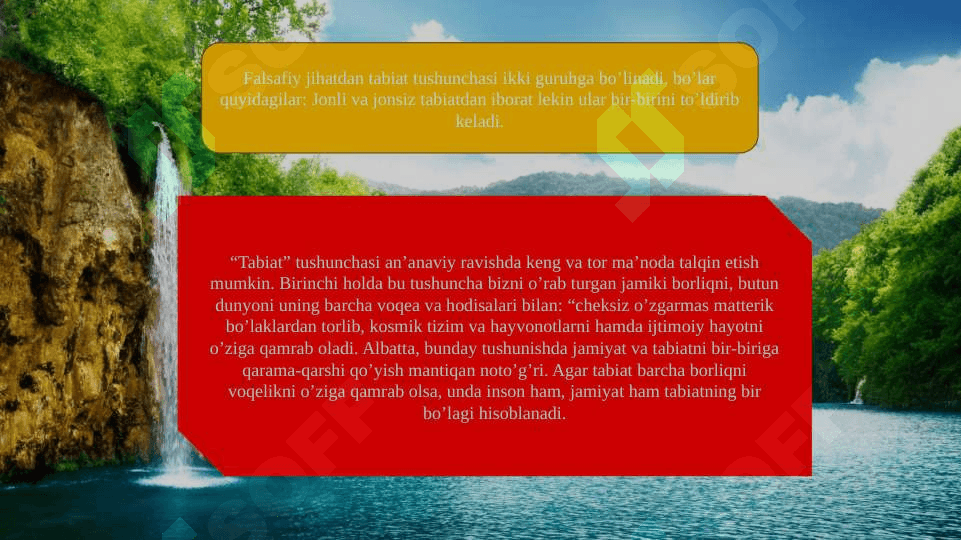 Tabiat falsafasi 3