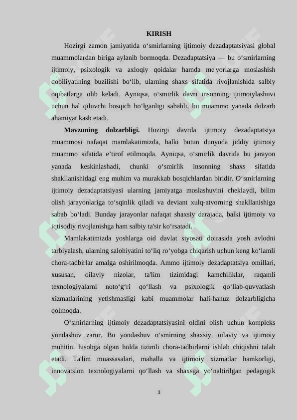 O‘smirlarning ijtimoiy dezadaptatsiyasini oldini olishga doir kompleks yondashuv 3