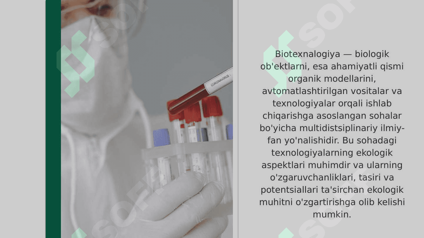 Biotexnalogiyaning ekologik aspektlari 8
