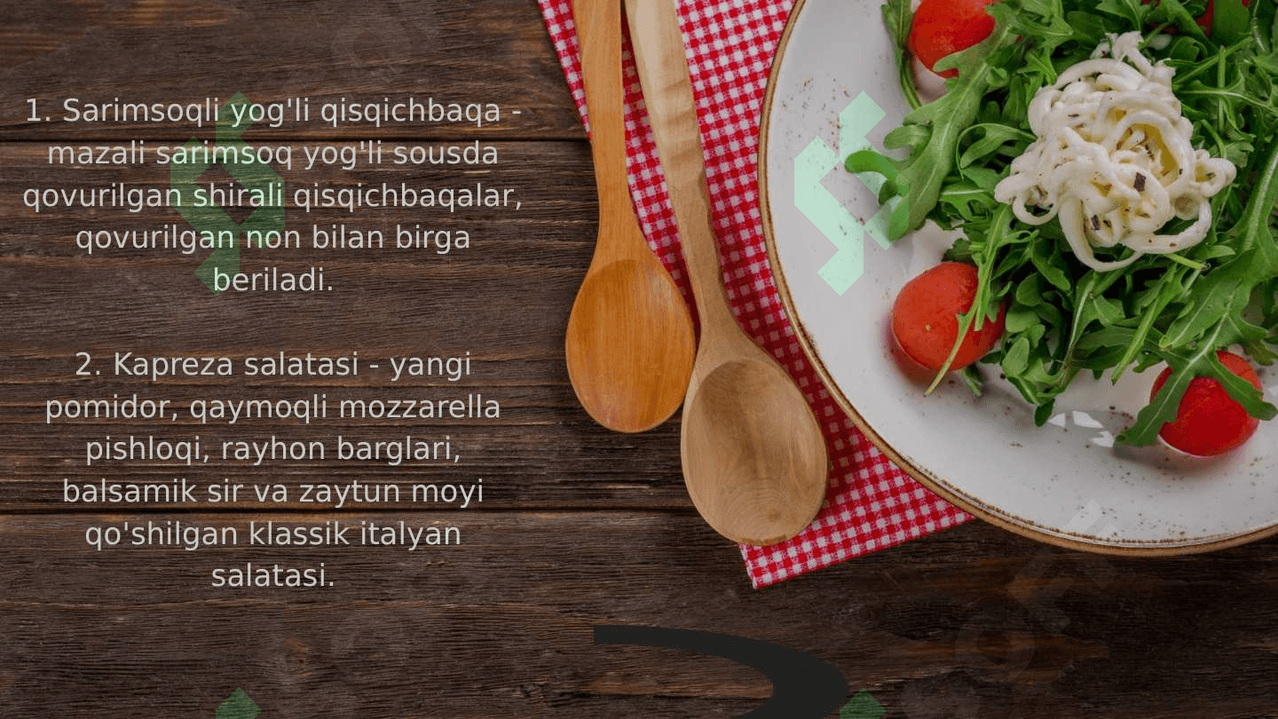 Ala Carte menyusi 2