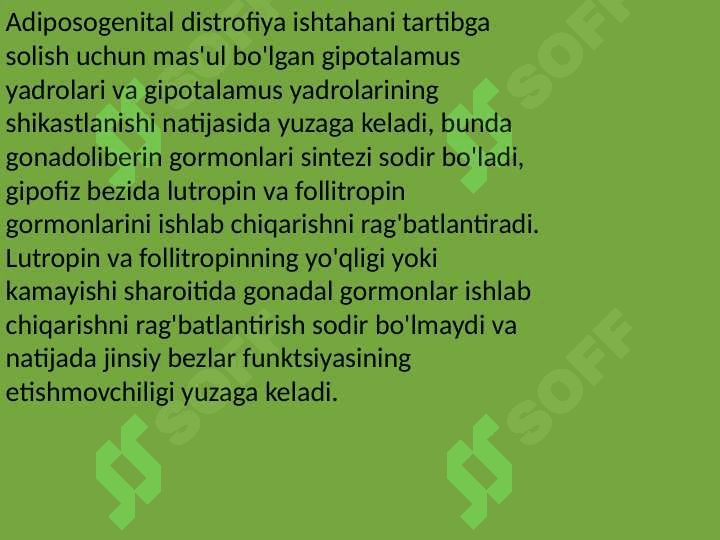 Adipozogenital distrofiya 4