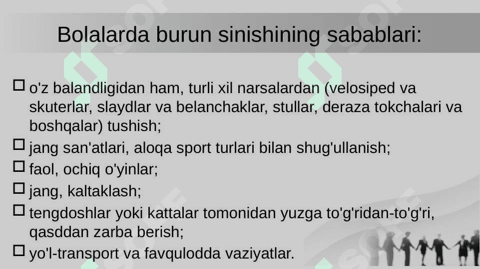 Bolalarda burun suyagi jarohatlari 3