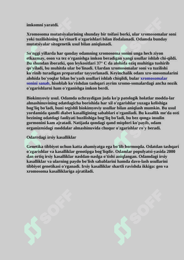 Odam genetikasini o'rganish usullari 3
