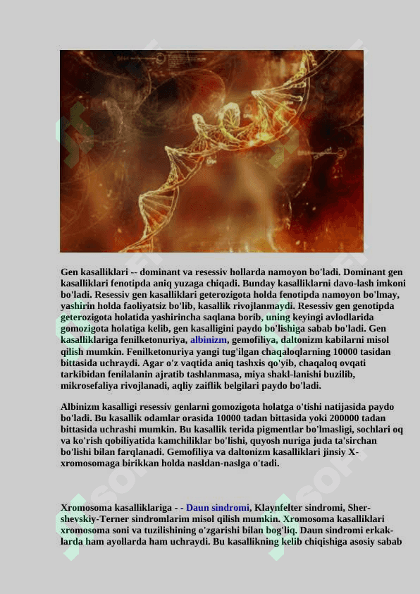 Odam genetikasini o'rganish usullari 4