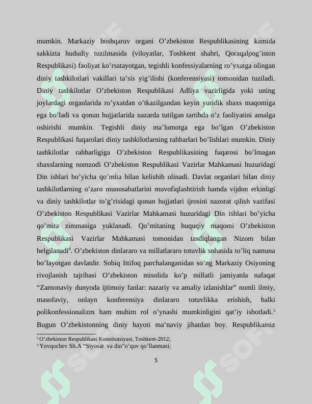 O'zbekistonda diniy bag'rikenglik  va dinlararo munosabatlar 5