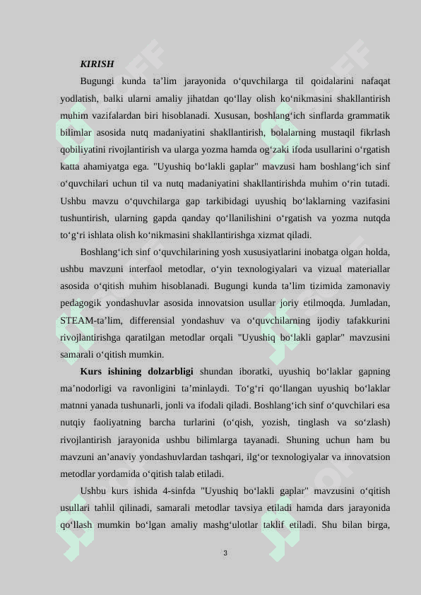 4-sinfda “Uyushiq bo‘lakli gaplar” mavzusini o‘qitish usullari 3